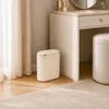 WELLHAUS Mülleimer oval 15L creme Click Deckel schmal Bad Produktbild-Vorschau 8