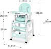 Krzesełko do karmienia 5w1 Sinco turkusowe Podgląd zdjęcia produktu 5