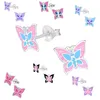 Kinderohrstecker: Mädchen Ohrringe Silber „Schmetterling“ Produktbild-Vorschau 2
