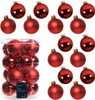 16-teilige Glas-Weihnachtskugel-Set Rot, Glänzend & Matt, 8 Produktbild-Vorschau 12