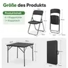 Sekey Klappbar Garten Sitzgruppe Bistro Gartentisch Set 4 Produktbild-Vorschau 9
