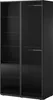 A black wardrobe with glass doors. Produktbild-Vorschau
