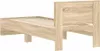 vidaXL Rám postele bez matrace s čelem dub Sonoma 75x190 cm Náhled obrázku produktu 7