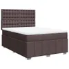 Boxspringbett mit Matratze Dunkelbraun 140x200 cm Stoff Produktbild-Vorschau 3
