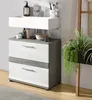 Waschbeckenunterschrank "Bailey" weiß Hochglanz und grau Produktbild-Vorschau 4