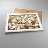 Gerahmtes Poster - Weißer Rahmen - Baumwolle Boho Wollig - Produktbild-Vorschau 3