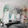 Vlies Fototapete - Painted Elephant 100x70 cm Tiere Produktbild-Vorschau 2