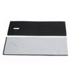 Two pieces of black foam with cut-out letters, one with the backing paper still attached. Produktbild-Vorschau