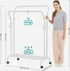 SONGMICS Kleiderständer auf Rollen 2 Kleiderstangen Produktbild-Vorschau 7