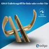 A close-up marketing image of a gold-colored door handle set against a gradient blue and white background. Anteprima dell’immagine prodotto