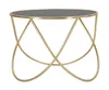 Mauro Ferretti Beistelltisch Ring Ø 60x45 cm schwarz gold Produktbild-Vorschau 2