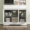 HOMCOM Küchenschrank Buffetschrank mit Arbeitsplatte, 6 Produktbild-Vorschau 5
