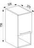 VCM Holz Midihängeschrank | Badschrank mit offenem Fach und Produktbild-Vorschau 3