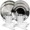 Black Snake® Camping Set - flacher & tiefer Edelstahl Produktbild-Vorschau 1
