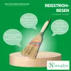 Novatool 3x Kleiner Besen Reisigbesen mit Stiel kurz 28cm Produktbild-Vorschau 2