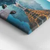 Boote auf dem See – Leinwandbild Wandbild – 30x20 cm – Produktbild-Vorschau 3