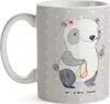 Mr. & Mrs. Panda Tasse Juwelierin Herz - Grau Pastell - Produktbild-Vorschau 3