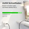 deleyCON 0,5m 240W 10 Gbps USB-C Kabel Kurz (USB 3.2 Gen2) Produktbild-Vorschau 5