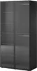 A dark gray modular cabinet with glass doors. Produktbild-Vorschau