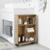 vidaXL Carrello portaoggetti stretto Artisan oak 48x13x68 Anteprima dell’immagine prodotto 2