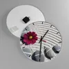 Wanduhr - Rund - Glasuhr - Zusammensetzung Steine Produktbild-Vorschau 2