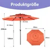 Parasol LVHOM Ø 294 cm, protection solaire UPF 50+, parasol Voir les images du produit 7