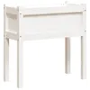 vidaXL Pflanzkübel mit Beinen Weiß 70x31x70 cm Massivholz Produktbild-Vorschau 1