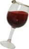 Christbaumschmuck Glas Weinglas 12,5cm bordeaux Produktbild-Vorschau 1
