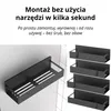 Zestaw 2 magnetycznych półek na lodówkę – Czarny – Metalowy Podgląd zdjęcia produktu 5
