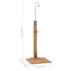 vidaXL Gartendusche 75x75x210 cm Massivholz Teak Produktbild-Vorschau 6