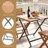 COSTWAY Gartentisch Klappbar Holz, Holztisch Wetterfest, Produktbild-Vorschau 6