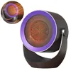 A portable electric heater with a purple rim around the heating element. Produktbild-Vorschau
