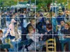 Legendarte - Multipanel Bilder Tanz im Garten der Moulin de Produktbild-Vorschau 1