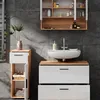 Badmöbel-Set Vicco Irma Weiß Hochglanz/Goldkraft Eiche 3 Produktbild-Vorschau 5