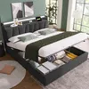 MODFU Polsterbett Doppelbett 160x200cm mit aufladen USB Produktbild-Vorschau 8