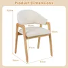 A diagram showing the dimensions of a chair. Podgląd zdjęcia produktu