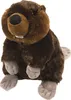 A plush toy beaver sitting on a white background. Náhled obrázku produktu
