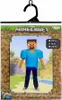 The image shows the packaging for a Minecraft Steve Classic costume for children. Produktbild-Vorschau