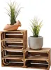 Obstkiste 40 x 30 x 25 cm  3er SET Geflammt Boden Produktbild-Vorschau 2