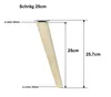 A diagram showing the dimensions of a wooden furniture leg. Voir les images du produit