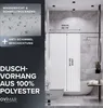 ovimar Magnetischer Duschvorhang Langfossen weiß waschbar Produktbild-Vorschau 2