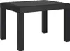 A black rectangular table with four legs, shown from a slightly elevated front-left angle against a white background. Produktbild-Vorschau