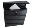 A black mailbox with a letter inside, shown against a white background. Náhled obrázku produktu