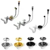 QLS Automatischer Einbecken Siphon Küchenspüle 3 1/2 Zoll Produktbild-Vorschau 5
