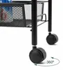 Relaxdays Rollwagen, 3 offene Ebenen, Metall, HxBxT: 62,5 x Produktbild-Vorschau 7