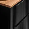Waschtischunterschrank 60cm Riva mit 2 Schubladen, Schwarz Produktbild-Vorschau 6