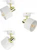 Three white and gold ceiling lights are displayed against a white background. Podgląd zdjęcia produktu