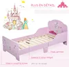 HOMCOM Lit Enfant - lit d'enfant Design Princesse Motif Voir les images du produit 6