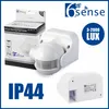 Bewegungsmelder Außen weiß Bewegungs Melder Wand Sensor PIR Produktbild-Vorschau 1
