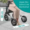 ELONEO Rollator faltbar mit Sitz, Outdoor Rollator mit Produktbild-Vorschau 9